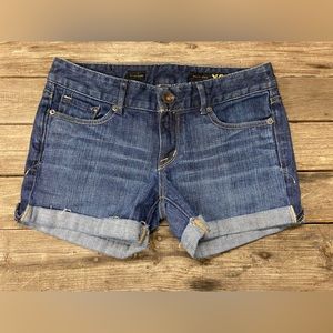 Express X2 Fit & Flare Jean Shorts 4
